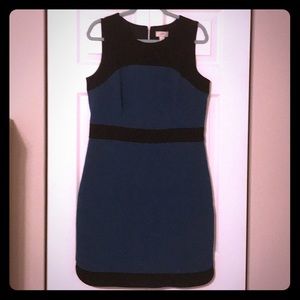 Black and turquoise dress